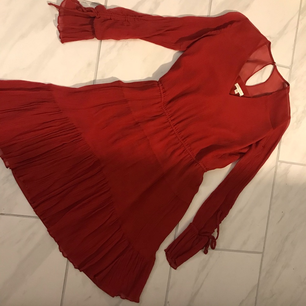 Lovely lovely lovely silk red dress by Shoshanna